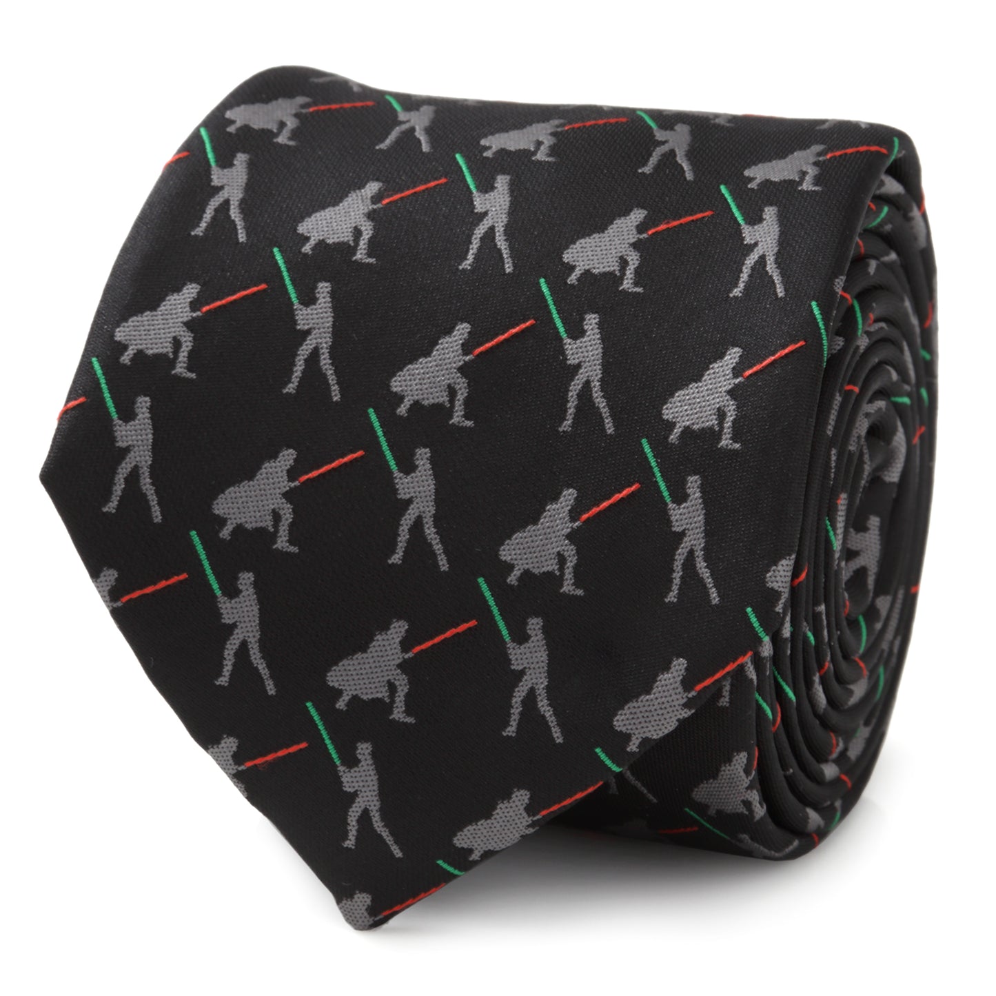 Vader v. Luke Battle Lightsaber Black Mens Tie